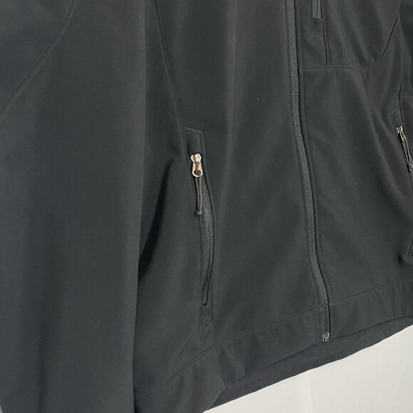 The North Face Men’s Large Jacket Black Apex Softshell Wind Resistant Full Zipp - Picture 13 of 14